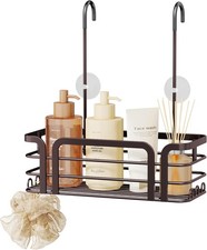Shower Caddy Hanging Organizer - Over the Door Shower Caddy with 6 Hooks, 2 I...