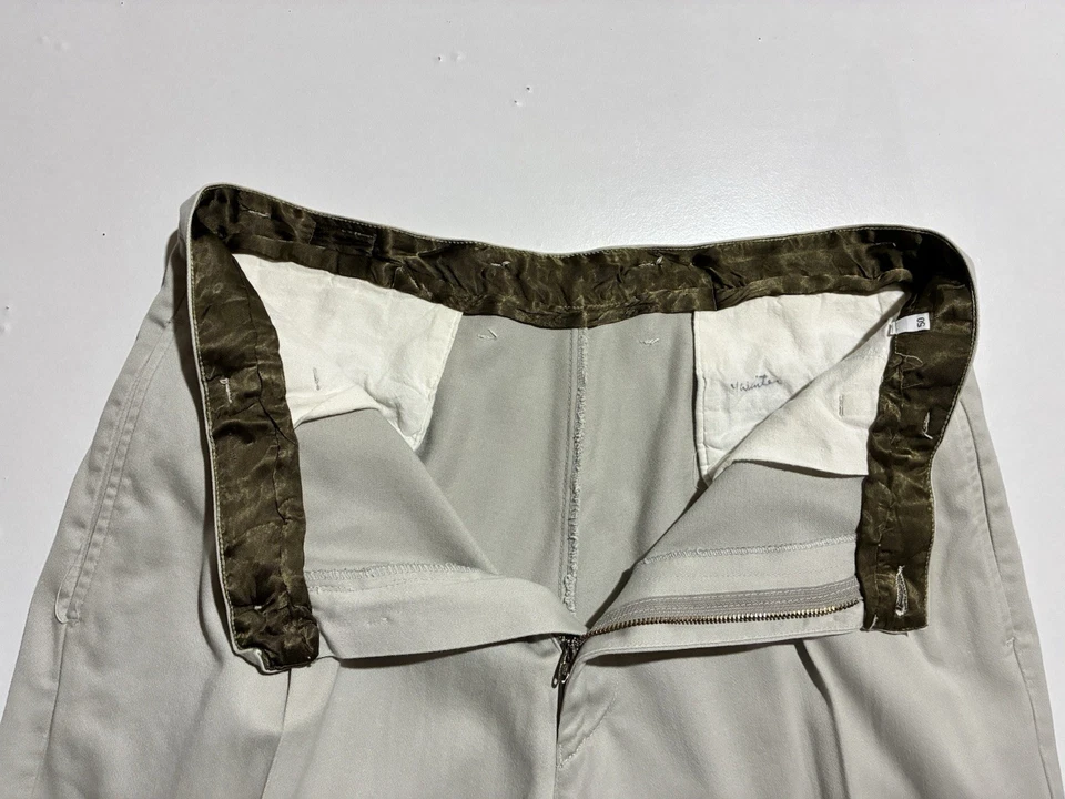 Pantalones de vestir Fiorucci clásicos nuevos plisados Lampo cremallera vintage años 80-90 Italia Foto 4 de 4