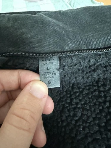 Levi’s Trucker Jacket In Black Canvas - Mens, Large image 3
