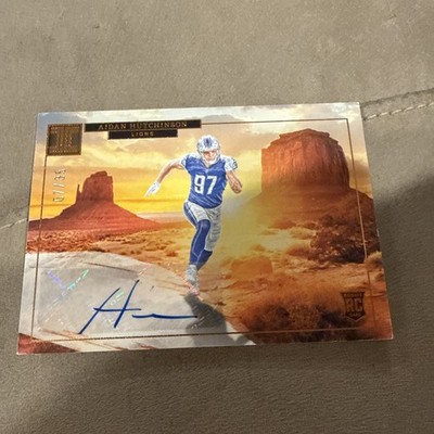 2022 Panini Impeccable Aidan Hutchinson Rookie Landscape RC Auto #/35 Lions