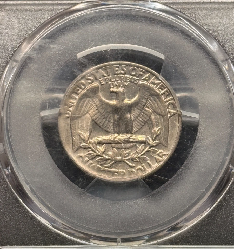 1970-D Mint Error Washington Quarter, Struck on Dime Stock PCGS XF 45 - Image 4 of 4