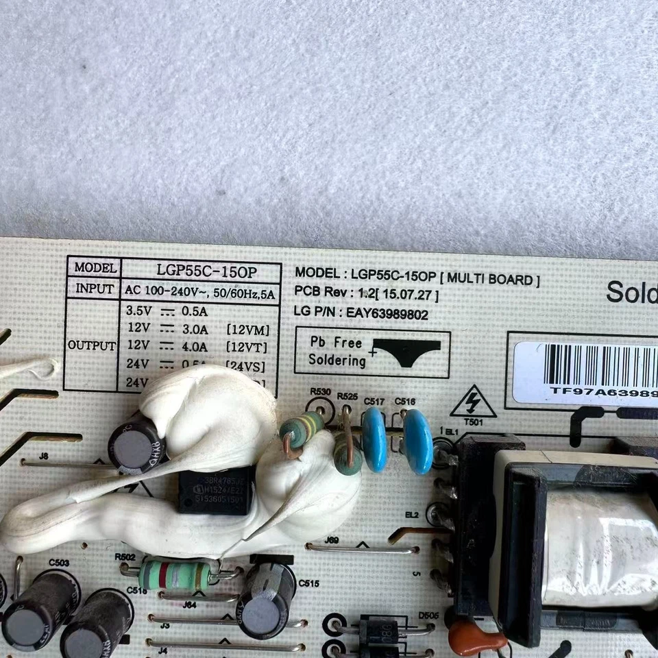 LGP55C-15OP EAY63989802 Power Supply Board For  55EG9200 55EG910V - Image 2 of 2