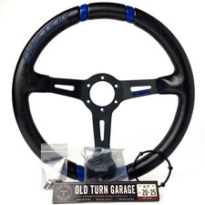 Excellent Momo Drifting 350mm Deep Dish Leather Steering Wheel Beautiful Excellent Momo Drifting 350mm Deep Dish Leather Steering Wheel Beautiful