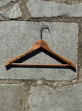 Antique Vintage Wooden advertising hanger. Park Avenue cleaners