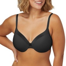 Maidenform Women's Devotion Underwire Full Coverage T-Shirt Bra Black
