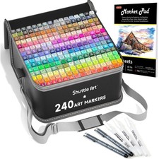Alkohol Marker Set, 310 Farben, doppelseitig,...