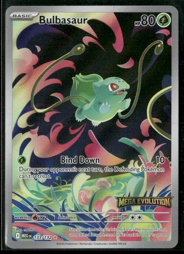 2025 Pokemon Mega Evolutions Bulbasaur Illustration Rare #133