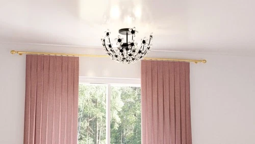 Quoizel QSF6783 Rosemary 3 Light 16"W Semi-Flush Bowl Ceiling - Black - Picture 4 of 12