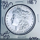 1887 BU GEM MORGAN SILVER DOLLAR UNC MS+++ U.S. MINT RARE COIN 6416