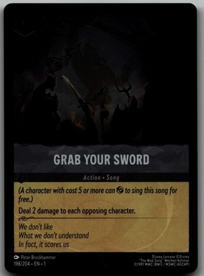 Grab Your Sword foil Rare The First Chapter 198/204 NM
