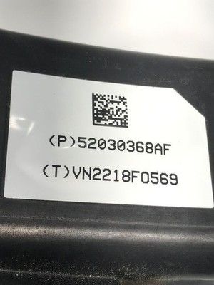Chrysler Pacifica 2019 Aktivkohlefilter 52030368AF Benzin 214kW IML24498