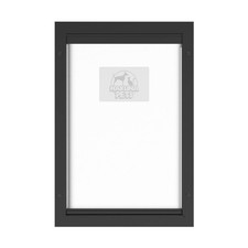 Deluxe Aluminum Pet, Cat and Dog Door with 2-Way Locking Panel for Screens, D...