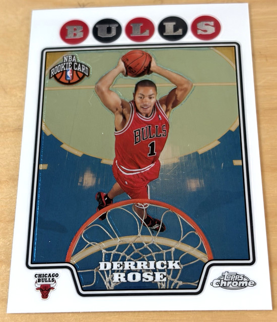 Derrick Rose 2008 Topps Chrome Rookie Card #181 NM-MT+