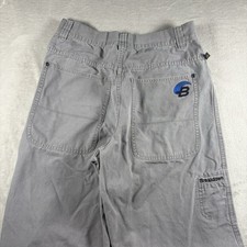 Y2K Breakdown Carpenter Wide Leg Pants Men  s 30x30 Gray 90s Skater JNCO 1618