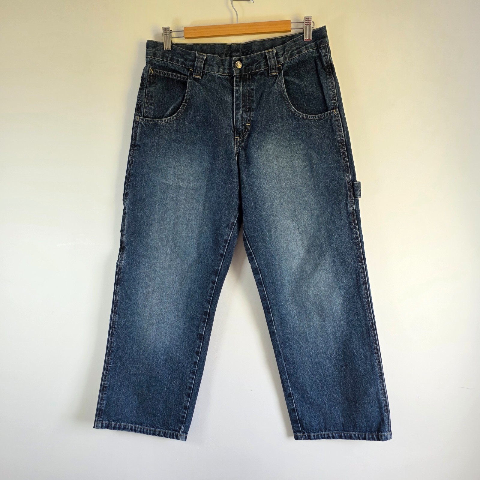 Lee Carpenter Jeans W32 L28 Blue Workwear Utility Straight Leg Denim Women's image 2