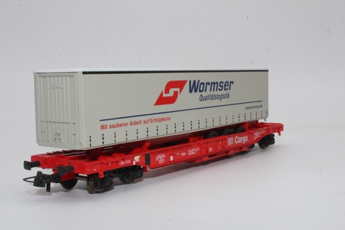 Roco HO DC 67521 Taschenwagen " Wormser Qualitätslogistik  DB Cargo "--90-- | Condition: Gebraucht