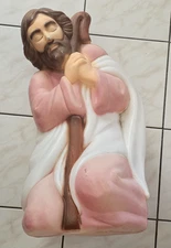 General Foam Plastics Nativity Blow Mold Joseph Christmas 28" Vintage