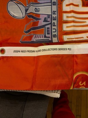 2023  Kansas City Chiefs Red Friday Flag Collector Series #10 NFL  Super Bowl 