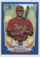 2014 Bowman Draft Chrome Blue Refractor 75/399 Matt Railey #CDP95 4k8