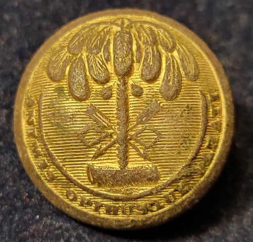 CIVIL WAR ERA CONFEDERATE SOUTH CAROLINA SEAL BUTTON ALBERTS# SC-13-A3-TYPE
