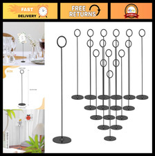 16PK Table Number Holders - 12" Steel Place Card Holders for Weddings, Events, P