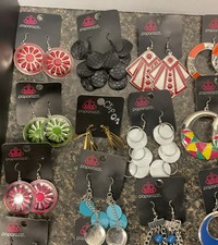 Lot of 27 Paparazzi Jewelry Earrings New with Tags