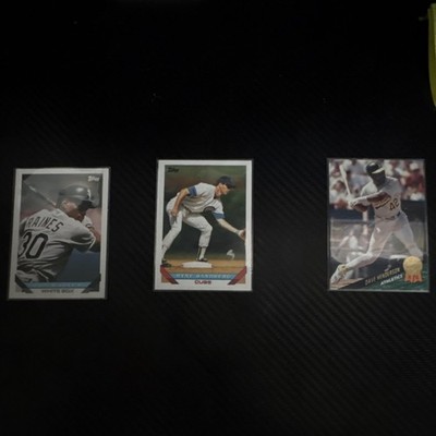 Topps MLB Baseball Tim Raines, Ryne Sandberg, Dave Henderson Trading Cards Lot