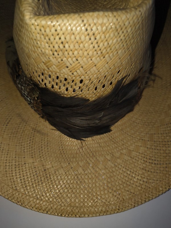 Vintage American Hat Co Houston TX Straw Cowboy Hat Size 7 Western Palm Leaf...