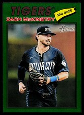 2026 Topps Heritage Baseball Green Boarder #398 Zach McKinstry