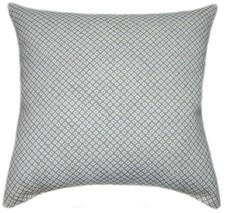 Sunbrella Shibori Silver Pillow, Geometric Indoor/Outdoor Decor, USA Made