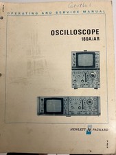 HEWLETT PACKARD 180A/AR OSCILLOSCOPE MANUAL