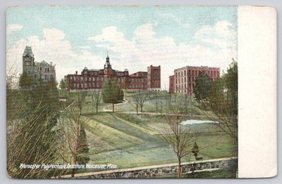 Worcester Polytechnic Institute Mass. Vintage Postcard H.C. Leighton 1907-1915