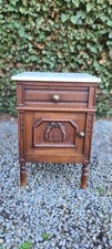 antike zierliche kleine Jugendstil Nachtkommode  Eiche massiv / Versand möglich