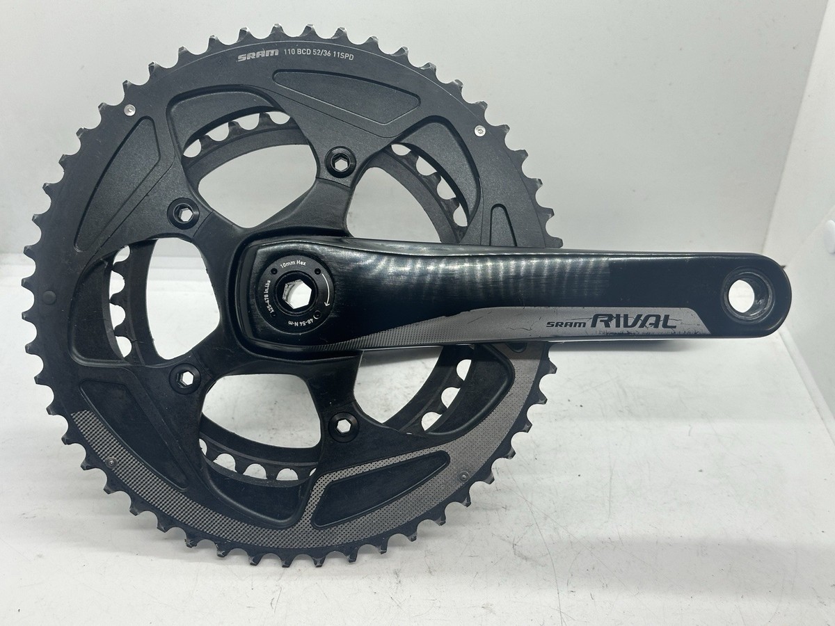 SRAM Rival BB30 Crankset 170mm 52/36t 11 Speed 110BCD PF30 Black