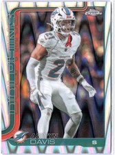 2025 TOPPS CHROME FOOTBALL REFRACTOR RAYWAVE SILVER ASHTYN DAVIS