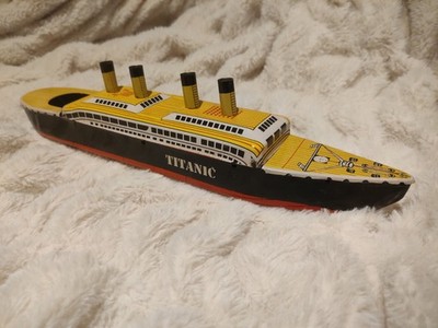 Vintage Blech Titanic Put-Put Boot. Umzüge mit wenig Wachs/Ölbrenner