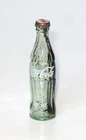 Vintage Miniature Green Glass Coca-Cola Bottle w. Metal Cap, 3 1/8” High