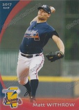 2017 Mississippi Braves Matt Withrow RC Rookie Atlanta