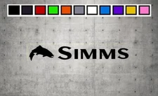 Simms With LOGO Vinyl Decal Sticker Emblem Car Truck Window 4" 6" 8"