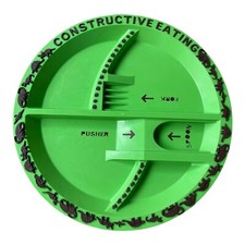 Constructive Eating Childrens Replacement Plate Green Dinosaurs