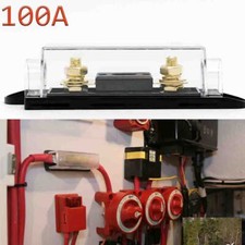 Car Audio ANL Fuse Holder 0/2/4 Gauge AWG IN  OUT 100 AMP Inline Fuse Block
