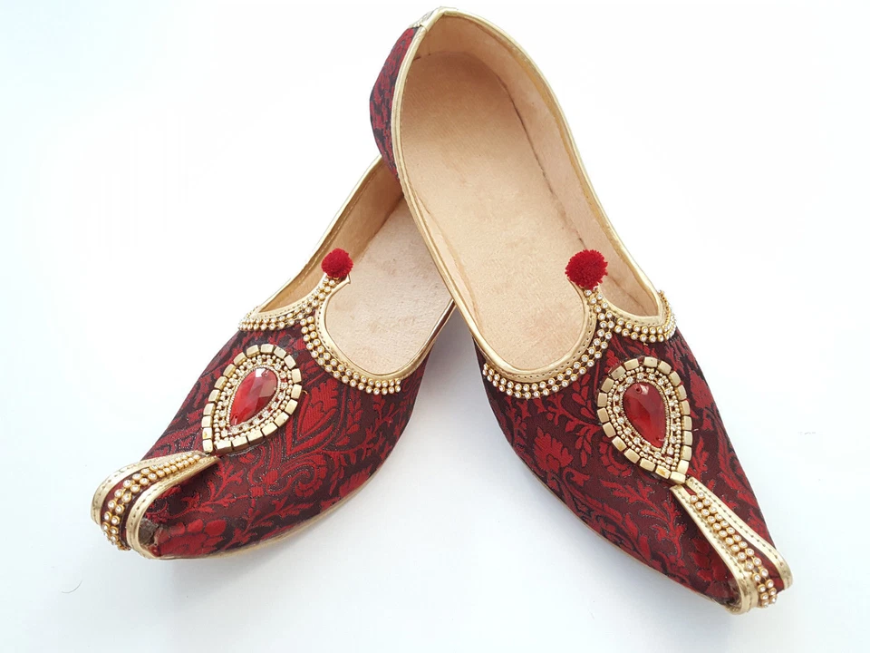 Men Mojari Sherwani Wedding Mojari Handmade Jutti Indian Groom Mojari Shoes - Image 4 of 4