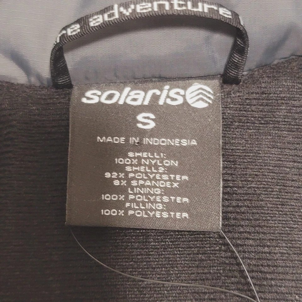 Solaris Men's Puffer Vest Size S Small Gray Outdoors Casual Sleeveless Jacket - Image 4 of 4