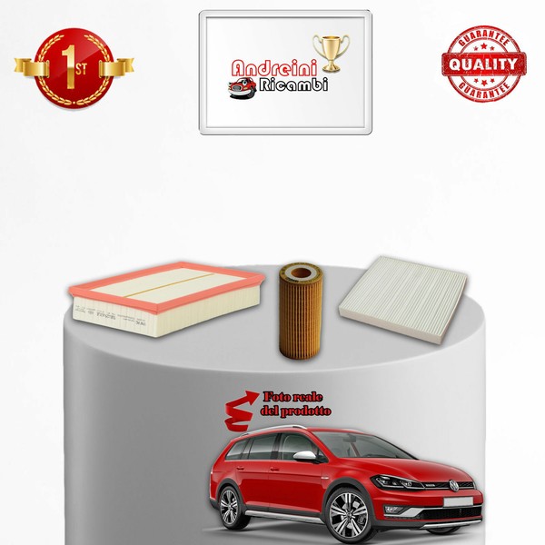 Set Service 3 Filter VW Golf Alltrack 1.8 TSI 132KW 180CV Von 2014->-image