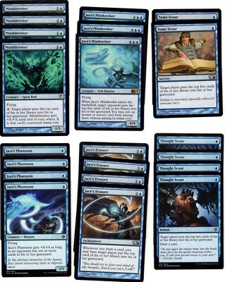 60 Card Deck - MONO BLUE MILL - Ready to Play - Rares - Magic MTG 
