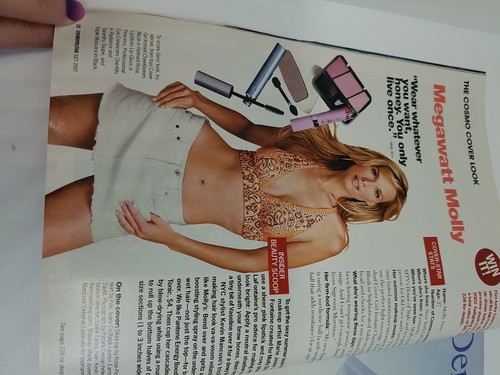 july 2002 Cosmopolitan Molly Sims sexy cover + 6 sizzling SEX games, ONLINE DATE - Picture 2 of 4
