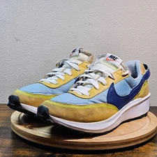 Nike Waffle One Men’s Shoes Size 9.5 Blue Sanded Gold