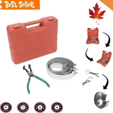 Auto Piston Ring Compressor Set - 14 Bands - Removal Tool Kit for Cars & Trucks