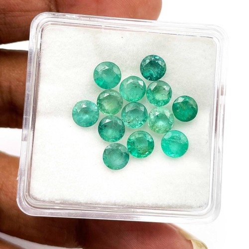 Lot De 11 émeraudes Naturelles De Zambie – Cabochons Ovales – 33,68 Carats – Qualité Supérieure