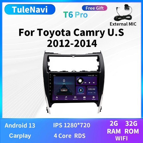 For Toyota Camry 2012-2014 Android CarPlay Car Radio Multimedia GPS Video Player - Picture 9 of 32